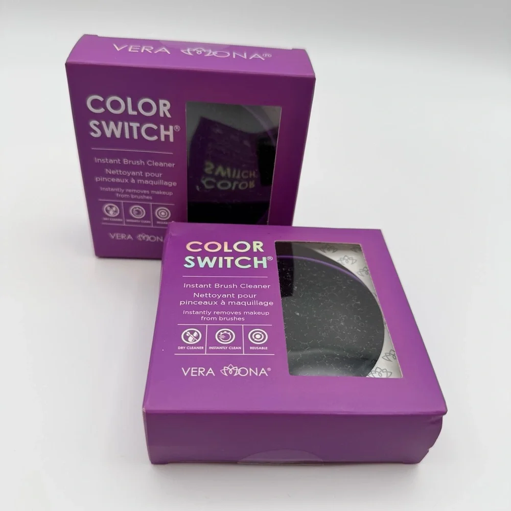 Vera Mona Color Switch Instant Brush Cleaner‎ 2-Pack Makeup Brush Cleaner Set